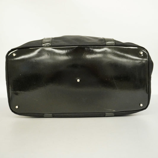 Luxury Gucci Bamboo Boston Bag 002 3754 0412 Men,Women,Unisex Nylon Canvas Black