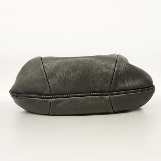 Luxury Gucci Marrakech 257029 Women's Leather Shoulder Bag Black