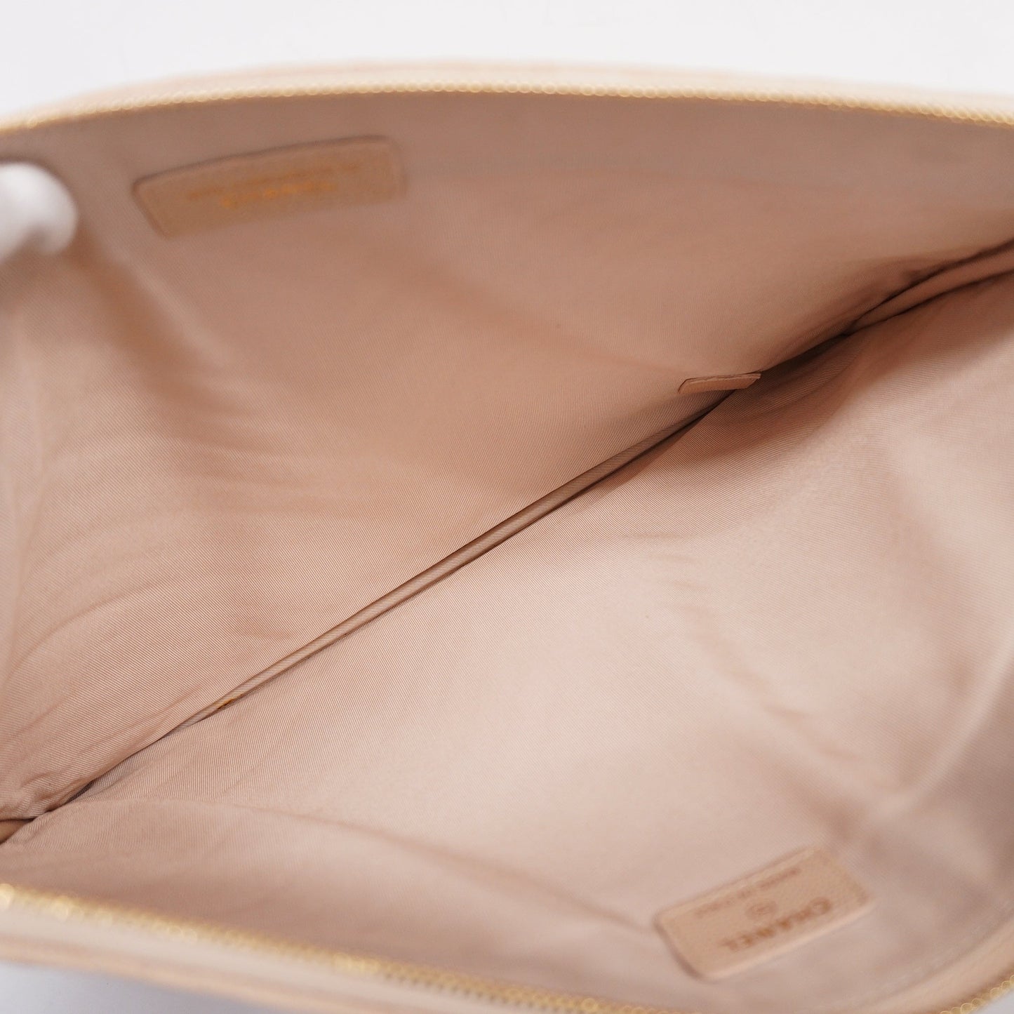 CHANELAuth Clutch Bag V Stitch Women's Caviar Leather Clutch Bag Pink