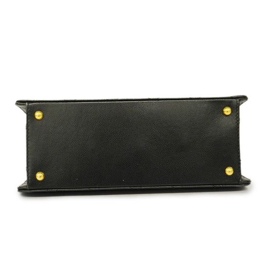 CHANEL Matelasse Shoulder Bag Women's Caviar Leather Shoulder Bag Black