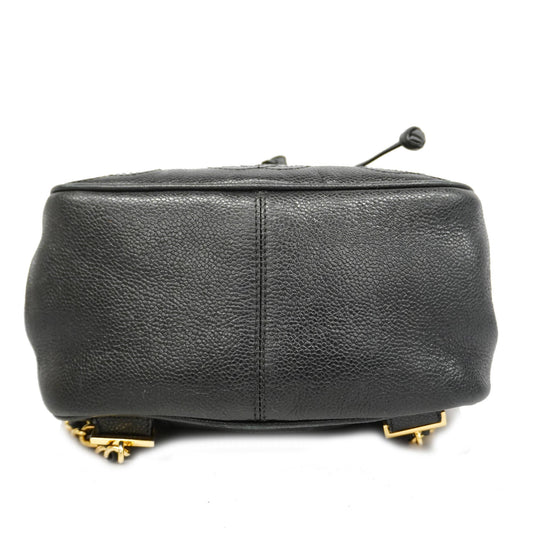 Luxury Chanel Triple Coco Women's Leather Backpack Black