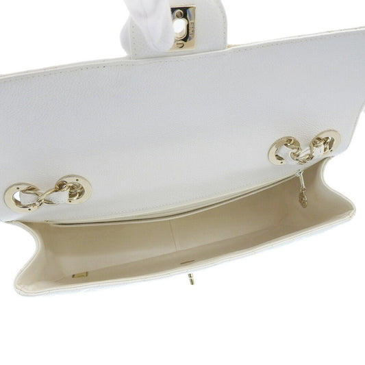 Luxury Chanel matelasse 30 big coco mark shoulder bag white 7 series A11869