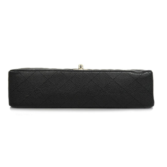 CHANEL Matelasse W Flap W Chain Lambskin Women's Leather Shoulder Bag Black