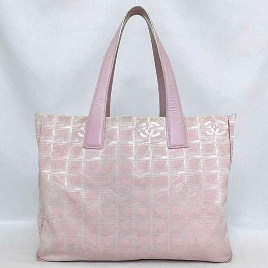 Luxury Chanel MM Pink New Line A15991 Nylon Leather 8216800 Coco Mark Tra Ladies