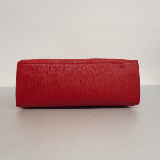 Luxury Gucci Bamboo 2way Bag 392013 Women's Leather Handbag,Shoulder Bag Red Color