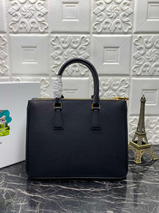 Luxury PradaGALLERIA 32 BAG IN BLACK SAFFIANO LEATHER