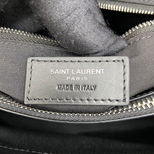 Luxury Saint Laurent LOULOU MEDIUM 32 BLACK QUILTED LEATHER SILVER HARDWARE