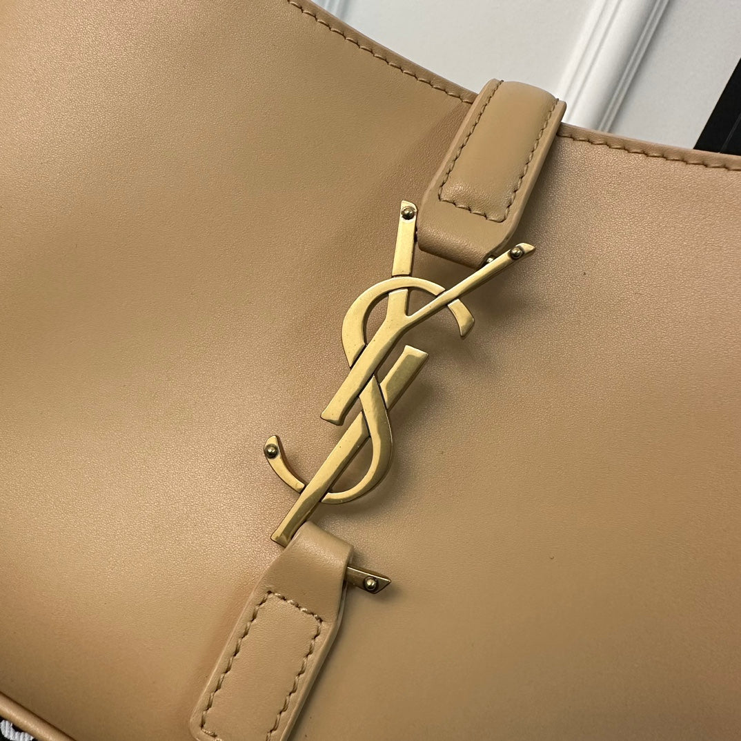 Luxury Saint Laurent Le 5 a 7 24 Beige Lambskin Ghw