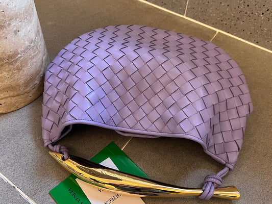 Luxury Bottega Veneta SARDINE 33 WITH CHAIN IN LIGHT PURPLE LAMBSKIN