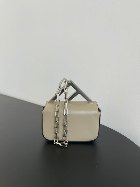Luxury FendiLuxury FendiMINI FIRST SIGHT 13 BAG IN TAN BROWN CALFSKIN WITH SILVER HARDWARE