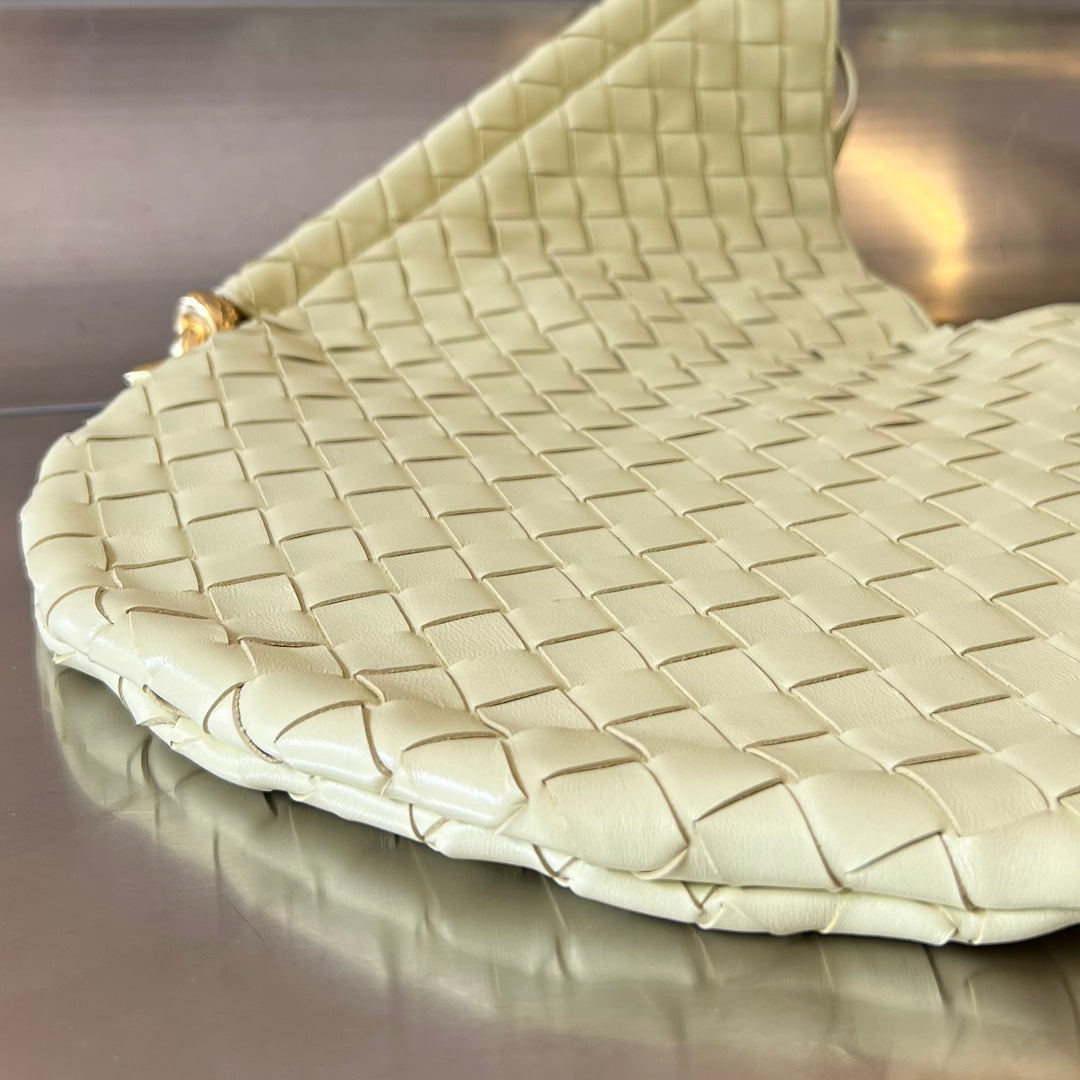 Luxury Bottega Veneta MEDIUM SOLSTICE 44 DARK CREAM LAMBSKIN