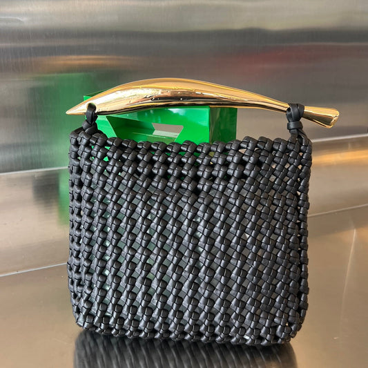 Luxury Bottega Veneta SARDINE 29 BAG IN BLACK LAMBSKIN