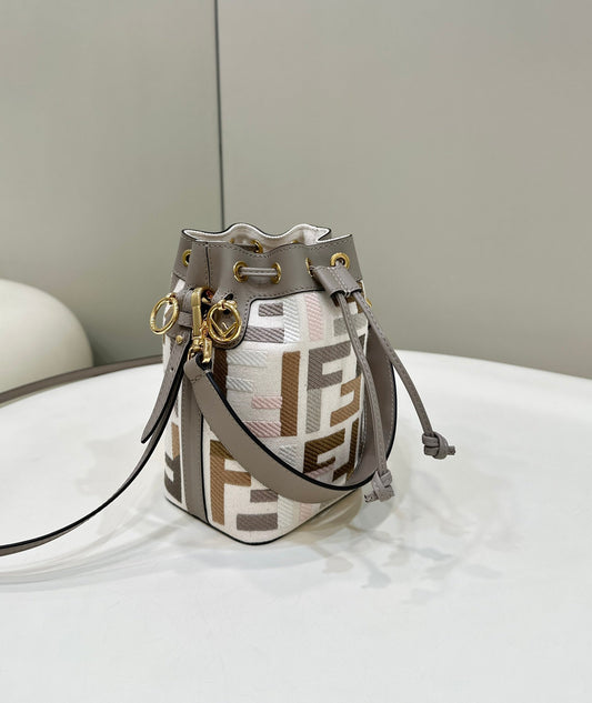 Luxury FendiMON TRESOR 18 WITH FF MOTIF IN MULTICOLOR JACQUARD FABRIC