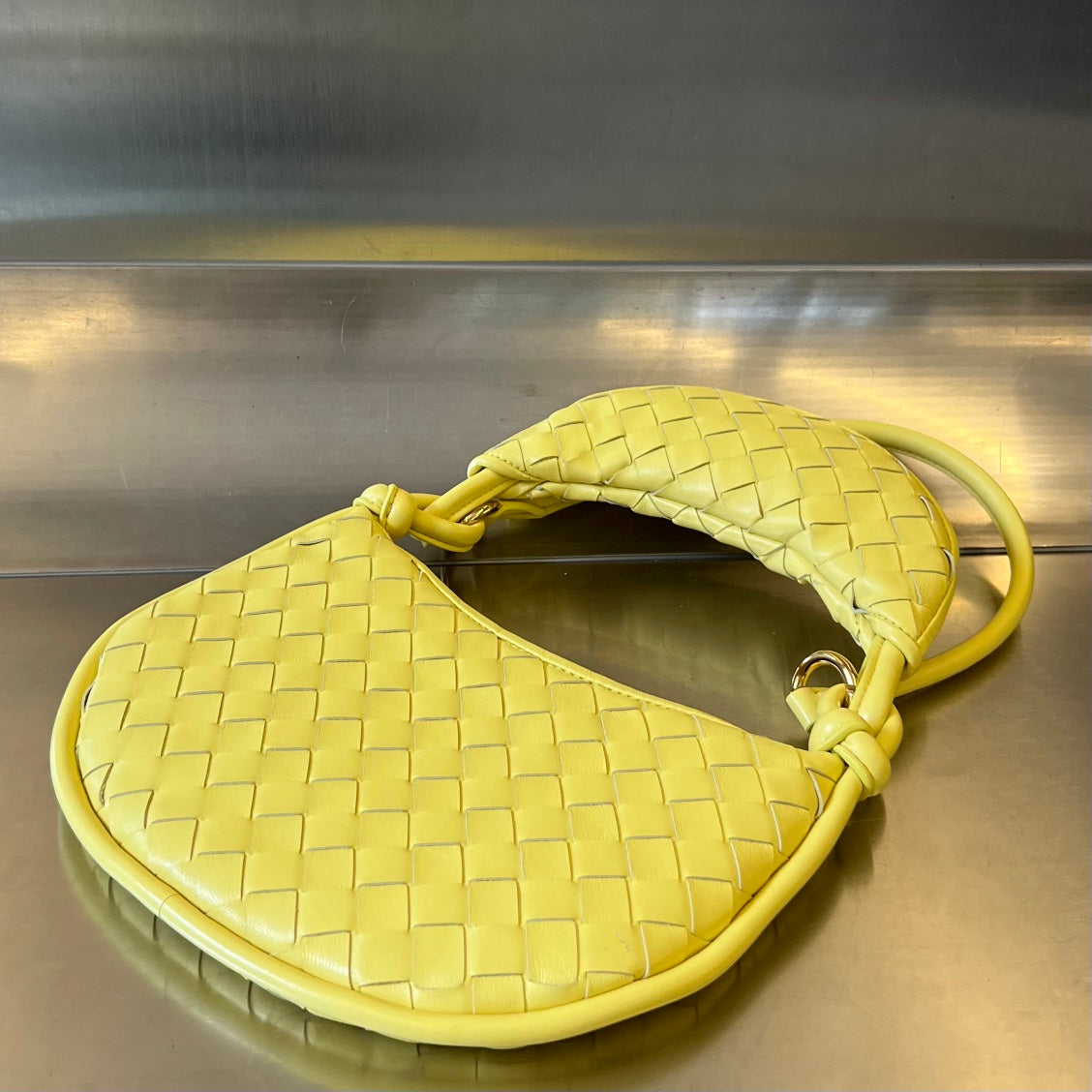 Luxury Bottega Veneta SMALL GEMELLI 24 IN SHERBERT LAMBSKIN