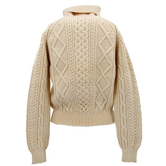 Luxury Chanel Fall 1996 wool fisherman knit jumper #44