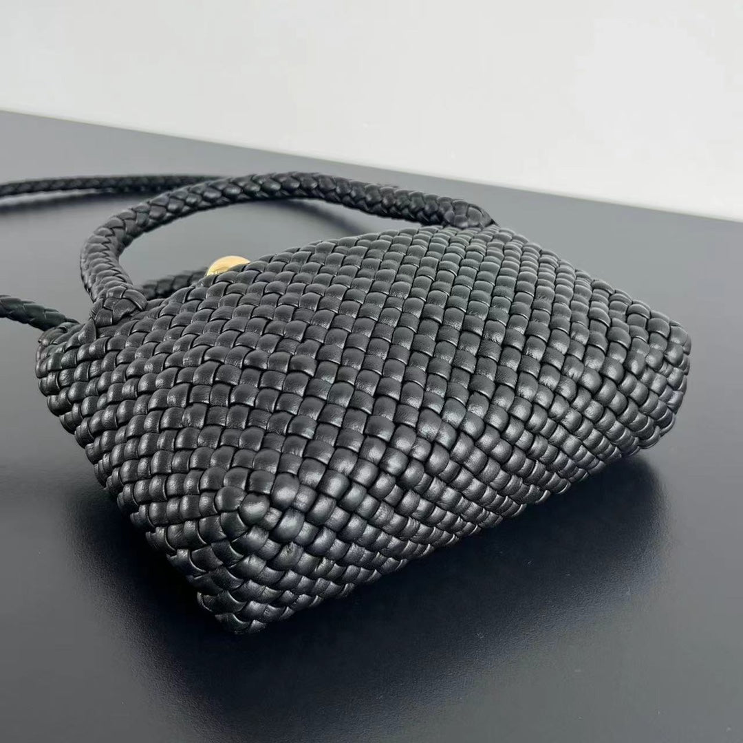 Luxury Bottega Veneta MINI TOSCA 20 IN BLACK CALFSKIN