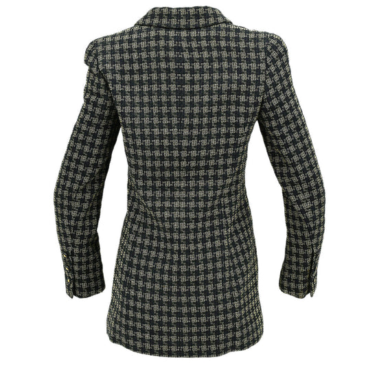 Luxury Chanel Single Breasted Jacket Black