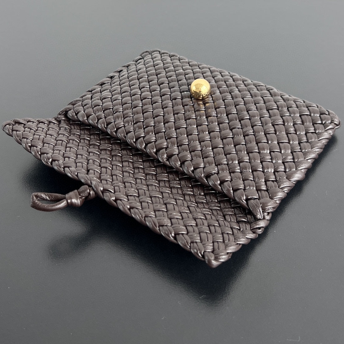 Luxury Bottega Veneta MINI COBBLE 20 BAG IN DARK BROWN LAMBSKIN