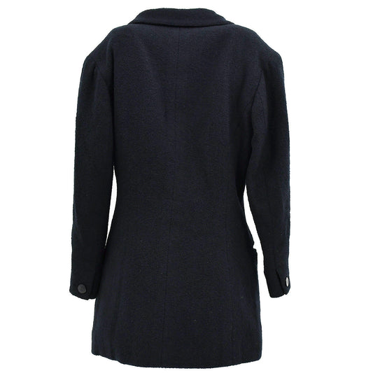 Luxury Chanel Single Breasted Jacket Black 98P #38