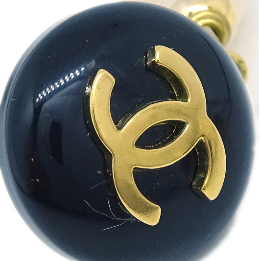 Luxury Chanel Artificial Pearl Dangle Earrings Clip-On Gold 94A