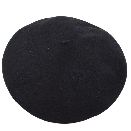 Luxury Chanel Oversize Black Hat Beret #57 Small New