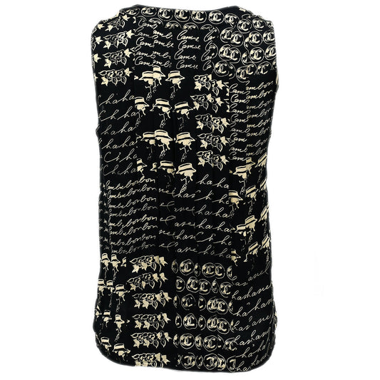Luxury Chanel Sleeveless Top Black 06C #38