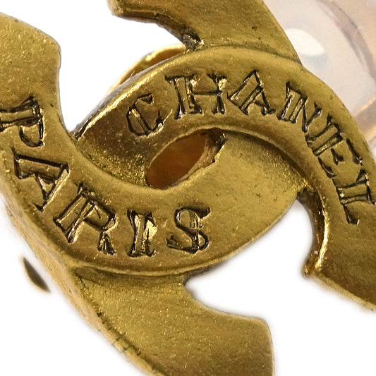 Luxury Chanel CC Earrings Clip-On Gold 99A