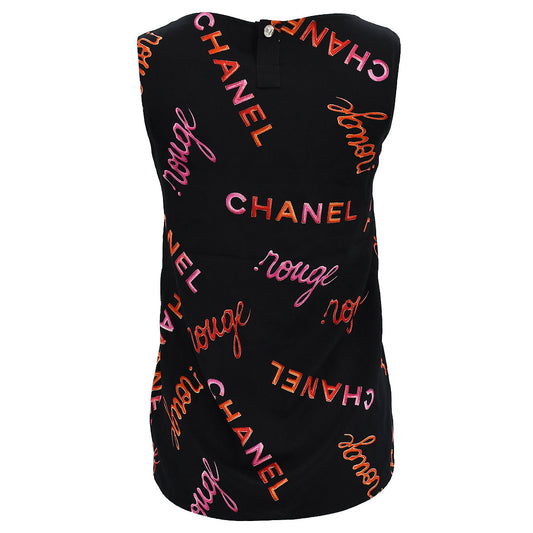 Luxury Chanel Sleeveless Tank Top Black 96P #34