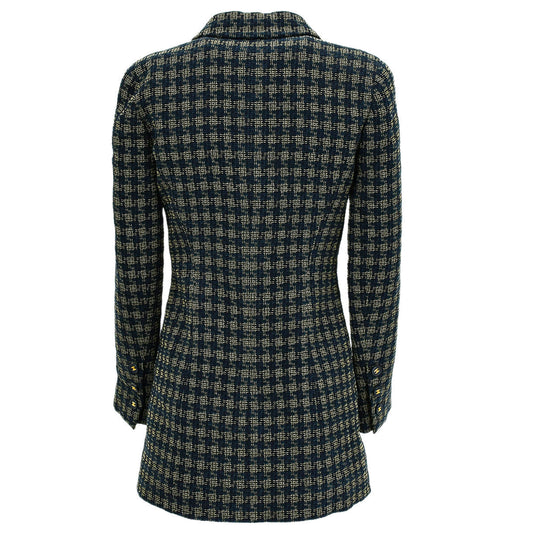 Luxury Chanel Single Breasted Jacket Navy 95A #36