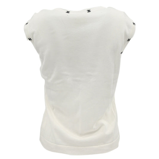 Luxury Chanel Sleeveless Top White 96C #42