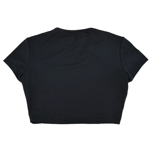Luxury Chanel Cropped T-shirt Black 95P #42
