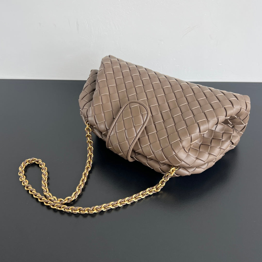 Luxury Bottega Veneta BV Lauren 1980 31.5cm Dark Beige Lambskin