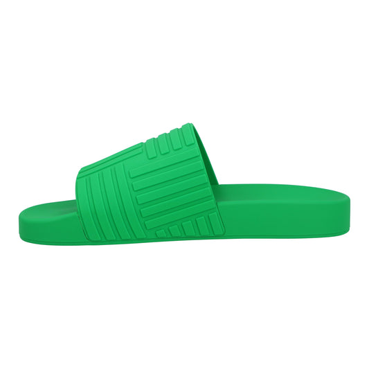 Luxury Bottega Veneta Resort Slides Green