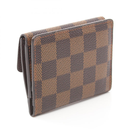 Louis Vuitton Damier Ebene Ludlow Coin Case Canvas Coin Case N62925 in Great Condition