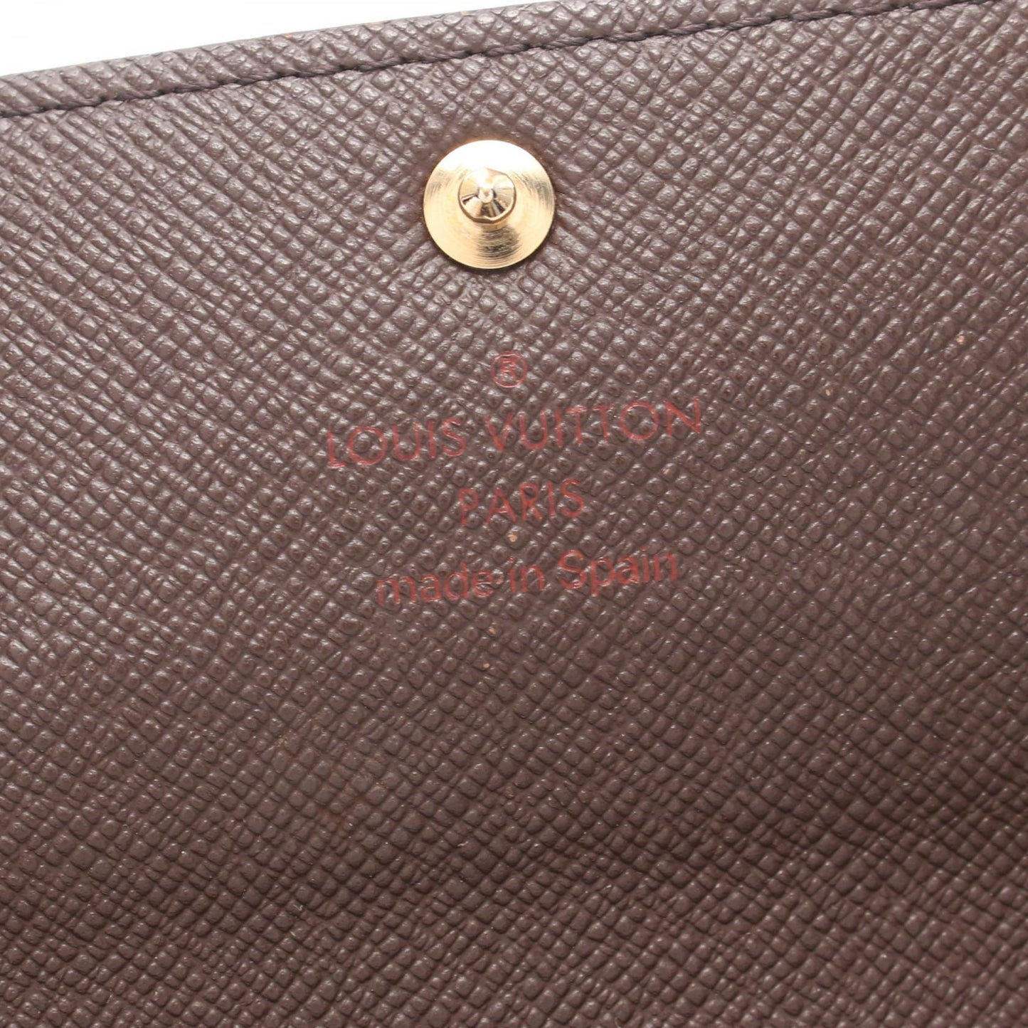 Louis Vuitton Damier Ebene Sarah Canvas Long Wallet N61724 in New Condition