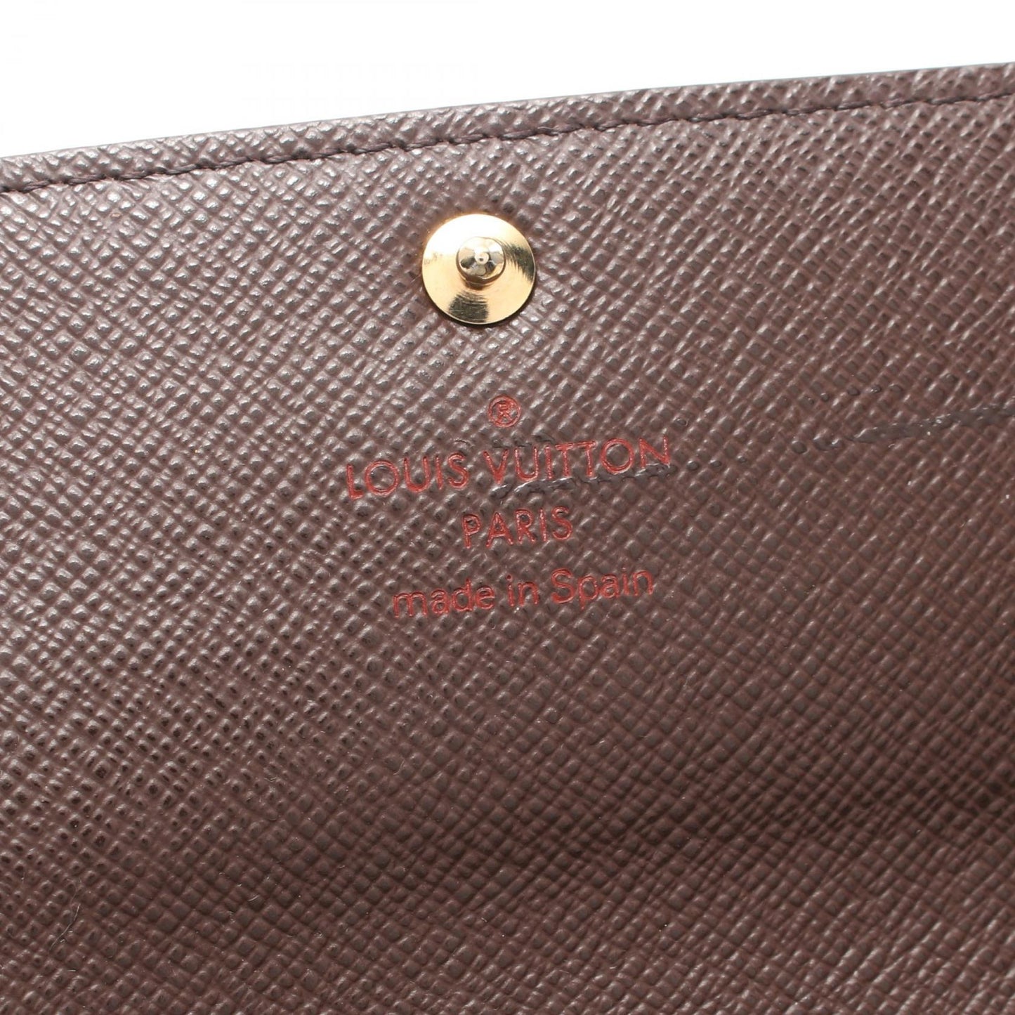 Louis Vuitton Damier Ebene Sarah Wallet Canvas Long Wallet N61734 in Great Condition
