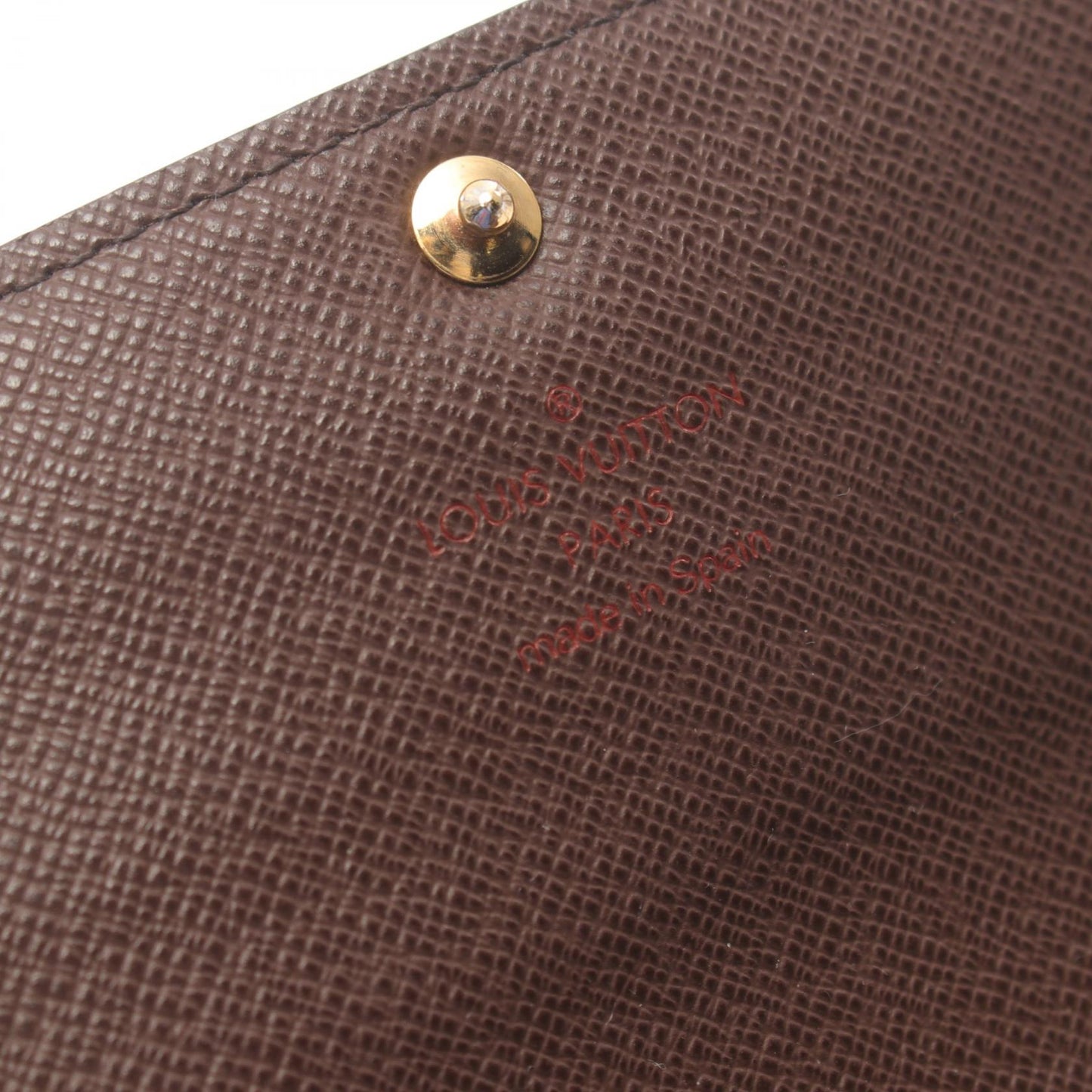 Louis Vuitton Damier Ebene Sarah Wallet Canvas Long Wallet N61734 in New Condition