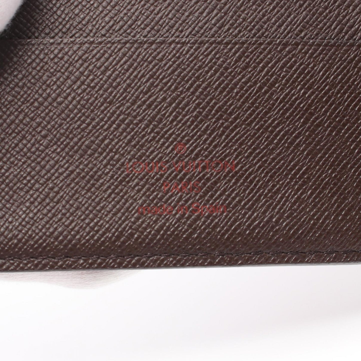 Louis Vuitton Damier Ebene Marco Wallet Canvas Short Wallet N61675 in New Condition