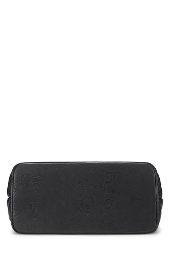 Chanel, Black Quilted Caviar Medallion Tote, Black