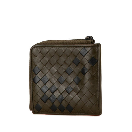 Luxury Bottega Veneta Intrecciato Leather Coin Purse/Coin Case ()
