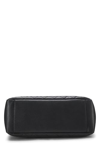 Chanel, Black Quilted Caviar Grand Shopping Tote (GST), Black