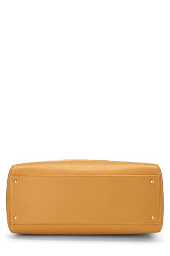 Chanel, Orange Caviar Zip Tote, Orange