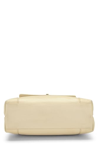 Chanel, White Caviar Zip Tote, White