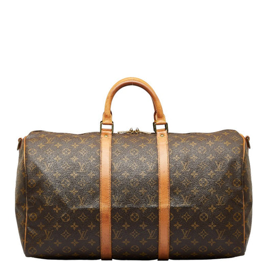 Louis Vuitton Monogram Keepall Bandolière 50 Boston Bag M41416