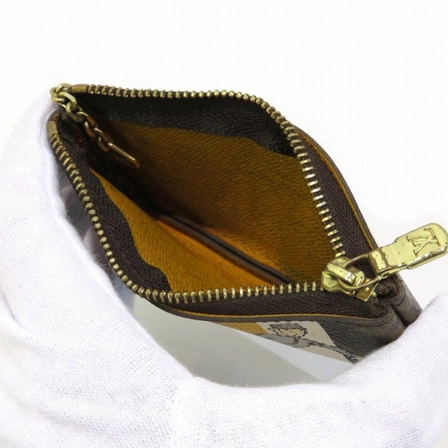 Louis Vuitton Pochette Clés Canvas Clutch Bag ()
