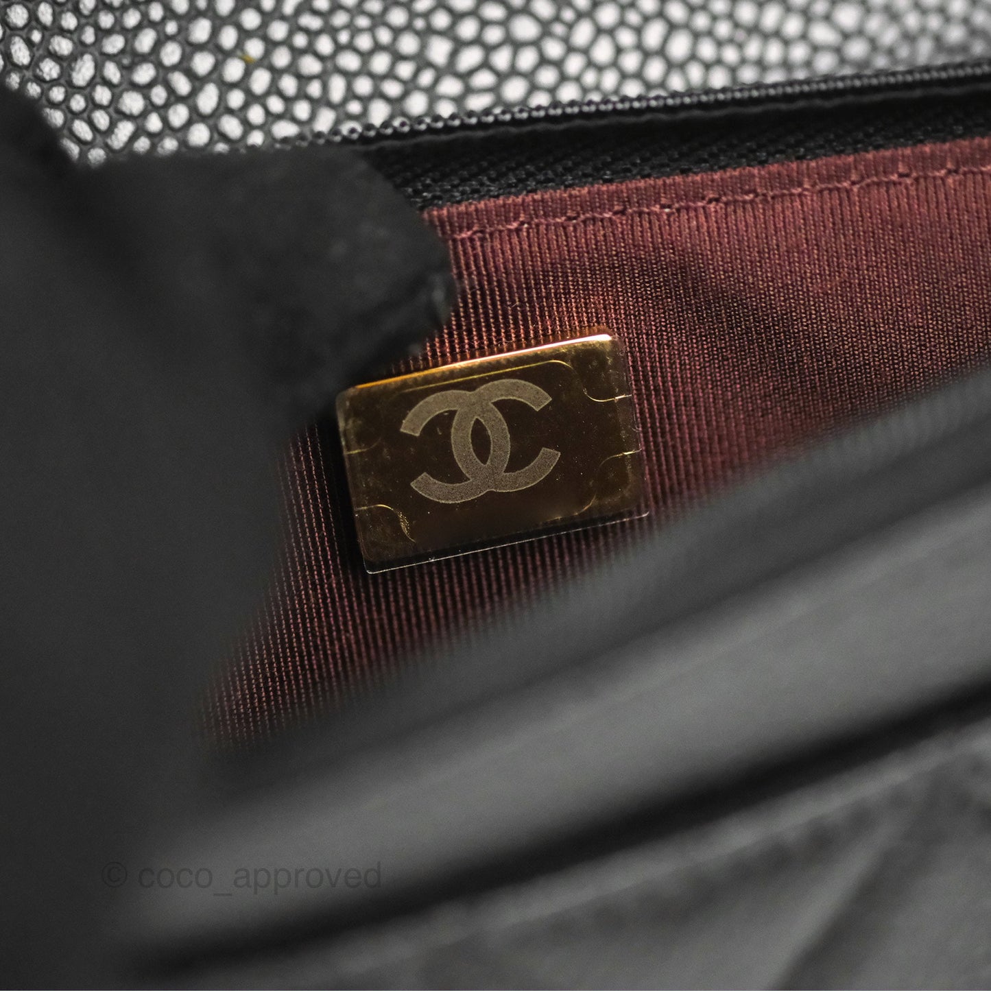 Chanel Quilted WOC Black Caviar Gold Hardware