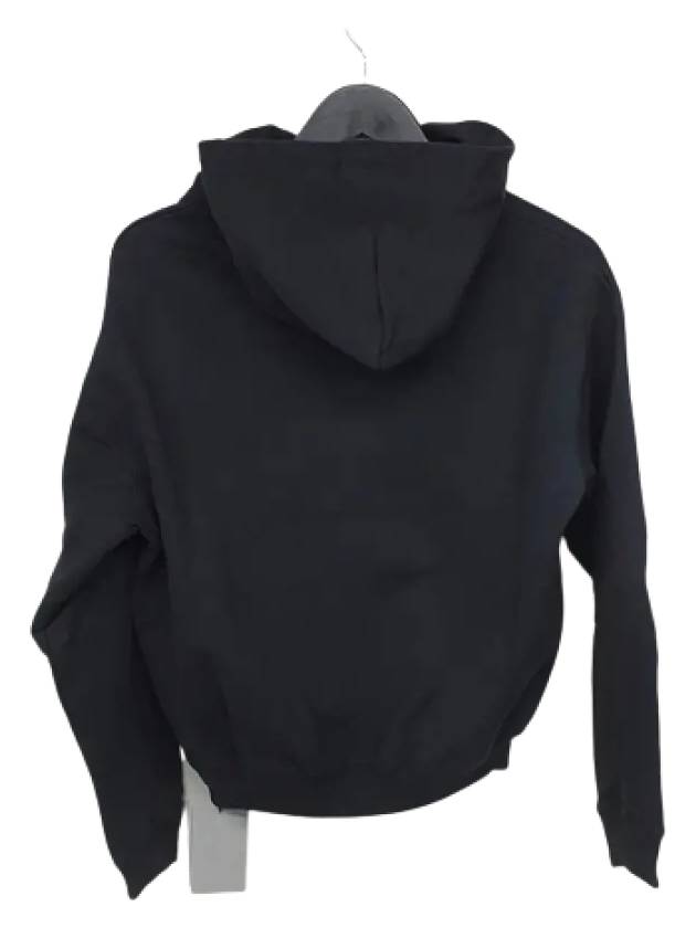 Luxury Balenciaga Gymwear Logo Cotton Hoodie Black