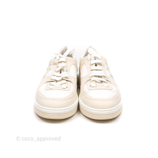 Chanel CC Trainers Beige Size 40