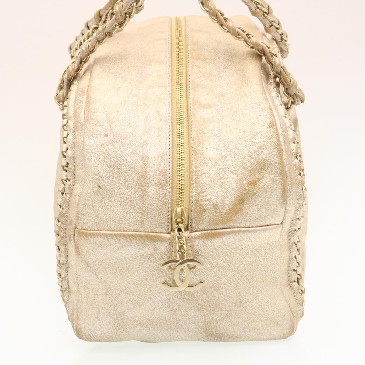 Luxury Chanel Caviar Skin Tote Bag Leather White CC 28380A