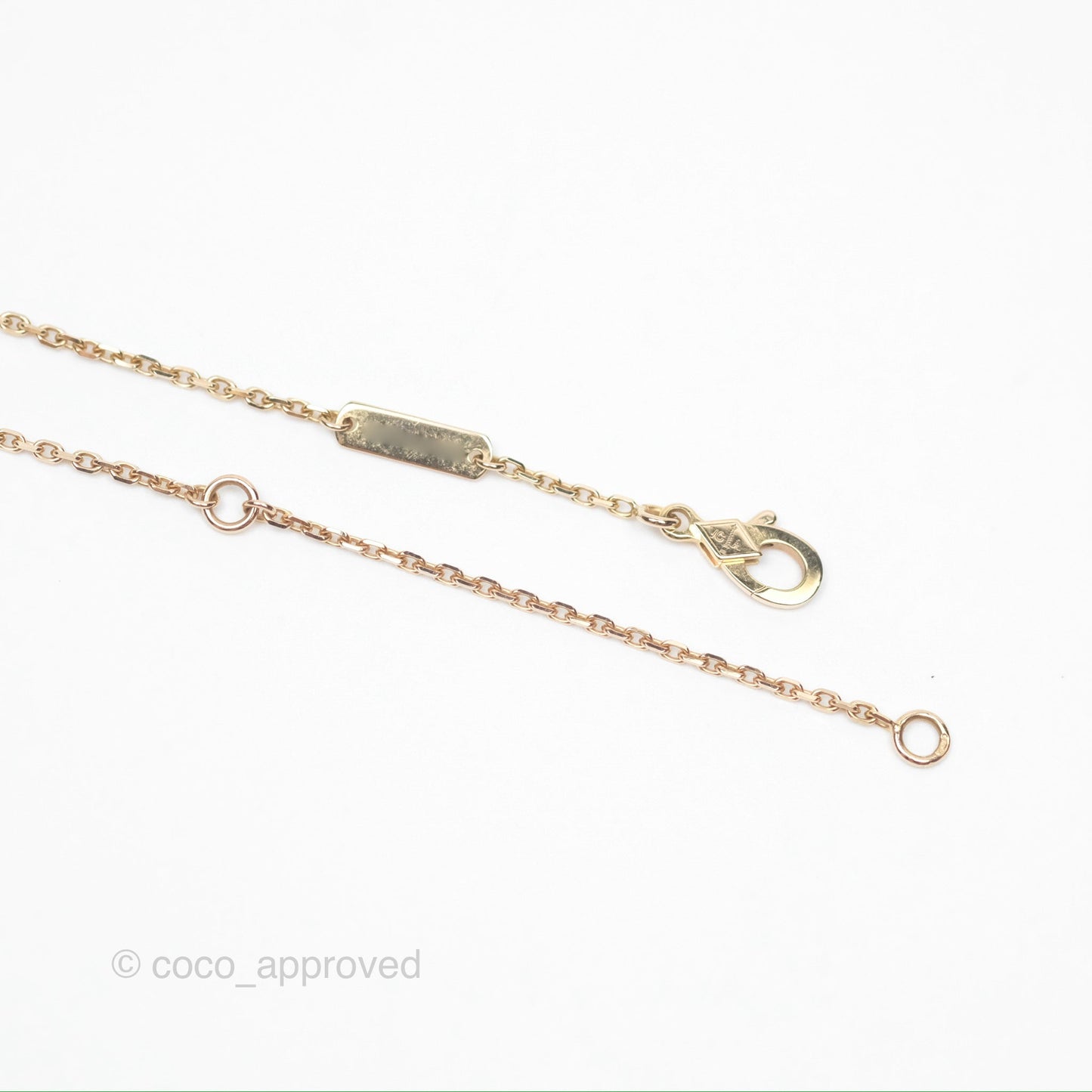 Van Cleef & Arpels Vintage Alhambra Pendant Grey Mother-of-pearl Rose Gold